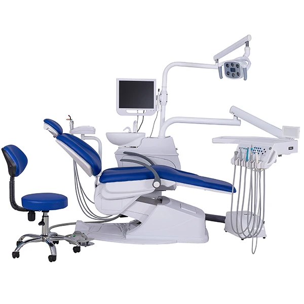 Luxury Electric Dental Chair Unit Dental Clinic Equipment LED oral lamp Dental Unit