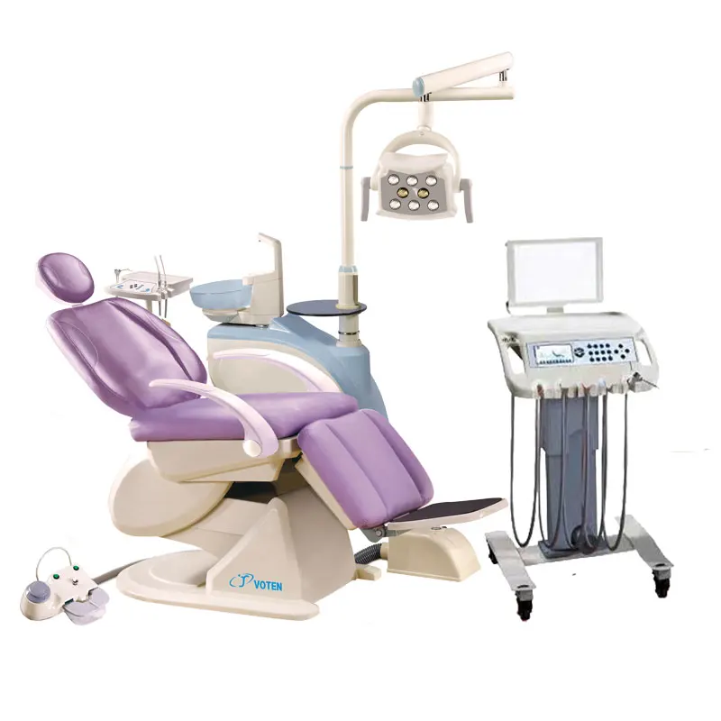 180° Dental Clinic Equipments Machine Complete Set Surgery Dental Chair with eronomic patient Chair