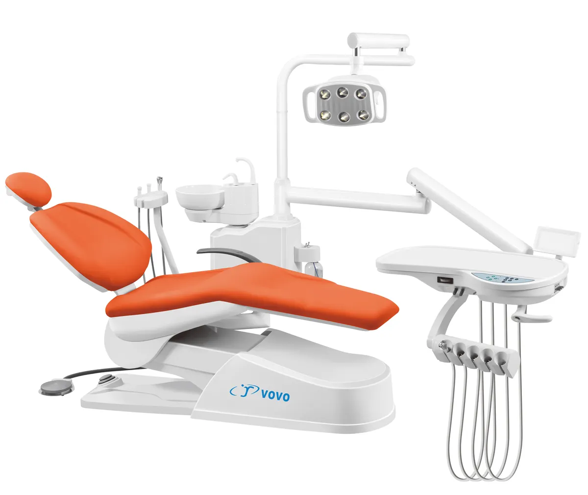 Dental Chair LED Light Rotatable Spittoon Tool Tray with air Brake Comfortable and Beautiful Dental Clinic Equipment